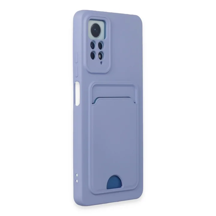 Mey İthalat®  Xiaomi Redmi Note 11 Pro Kılıf Kelvin Kartvizitli Silikon - Lila