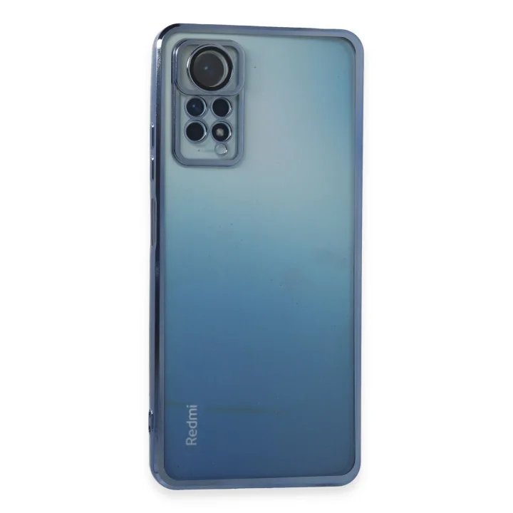 Mey İthalat®   Redmi Note 11 Pro Kılıf  Lensli Silikon - Açık Mavi