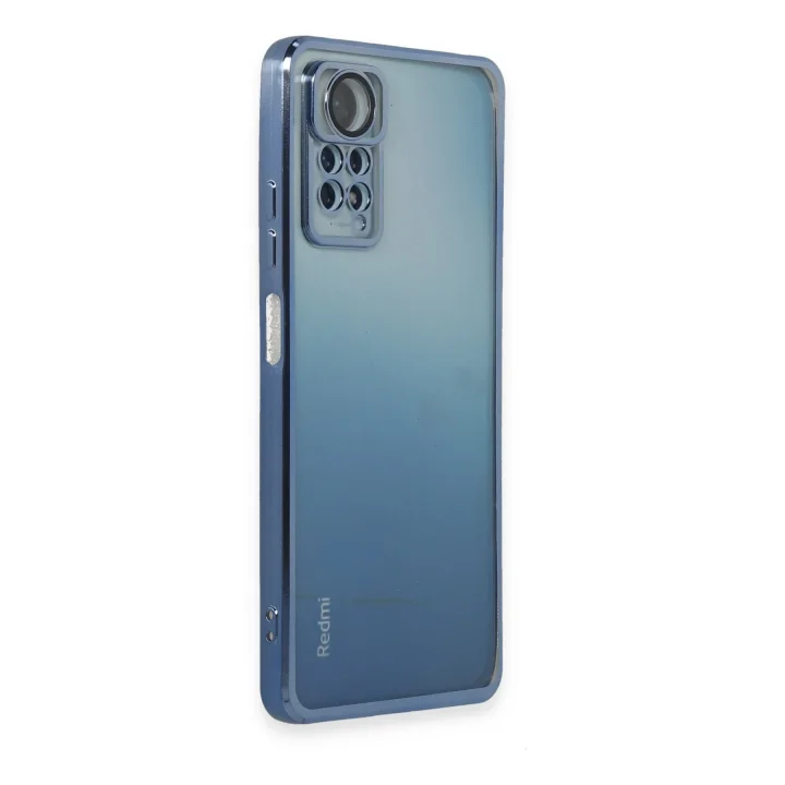 Mey İthalat®   Redmi Note 11 Pro Kılıf  Lensli Silikon - Açık Mavi