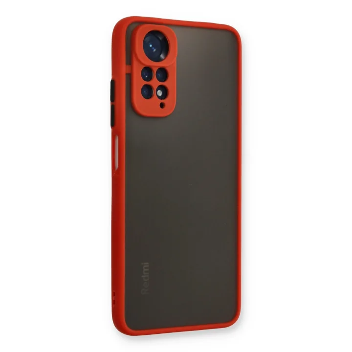 Mey İthalat®  Xiaomi Redmi Note 11 Pro Kılıf Montreal Silikon Kapak - Kırmızı