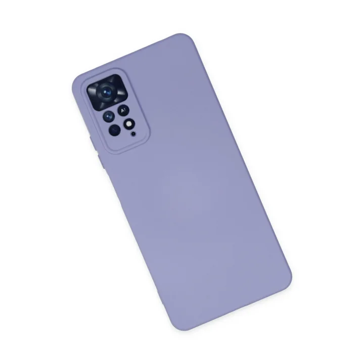 Mey İthalat®  Xiaomi Redmi Note 11 Pro Kılıf Nano içi Kadife Silikon - Lila