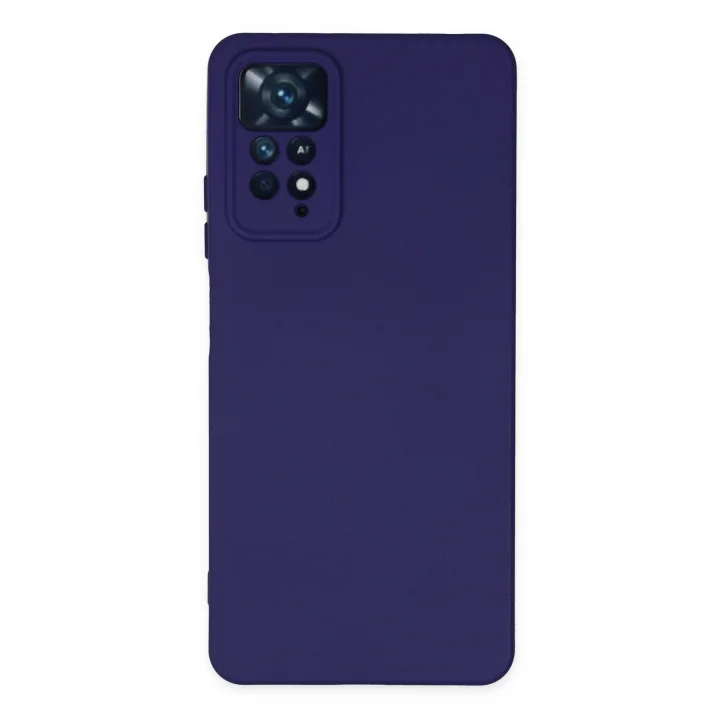 Mey İthalat®  Xiaomi Redmi Note 11 Pro Kılıf Nano içi Kadife Silikon - Mor