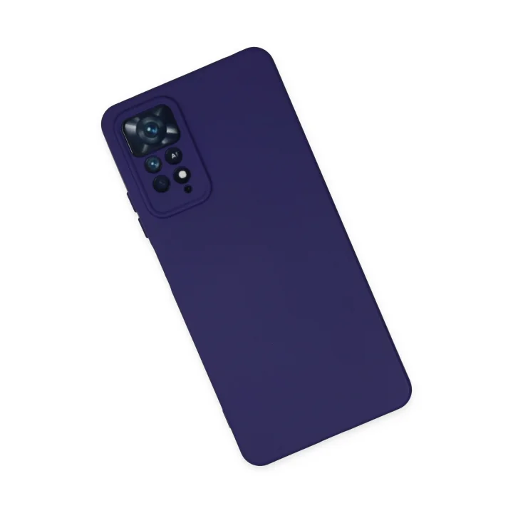 Mey İthalat®  Xiaomi Redmi Note 11 Pro Kılıf Nano içi Kadife Silikon - Mor