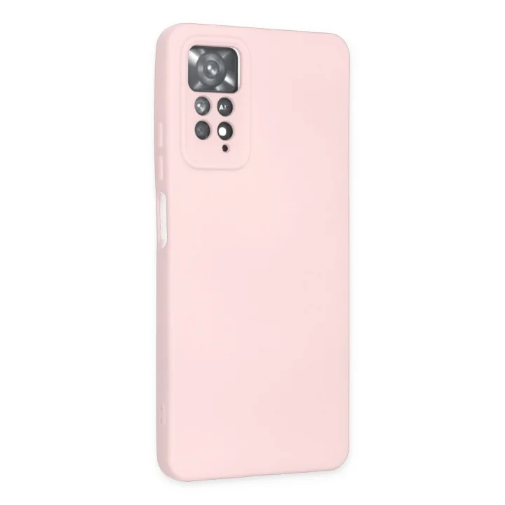 Mey İthalat®  Xiaomi Redmi Note 11 Pro Kılıf Nano içi Kadife Silikon - Pudra