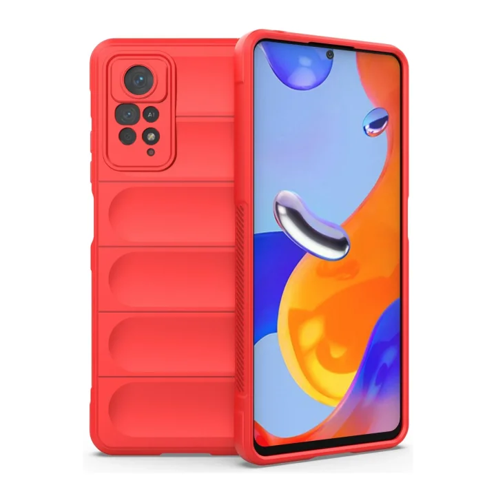 Mey İthalat®  Xiaomi Redmi Note 11 Pro Kılıf Optimum Silikon - Kırmızı