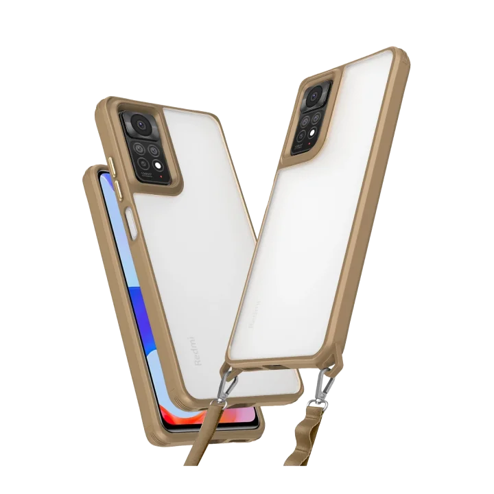 Mey İthalat®  Xiaomi Redmi Note 11 Pro Kılıf Penta Silikon Kılıf - Çöl Titanyum