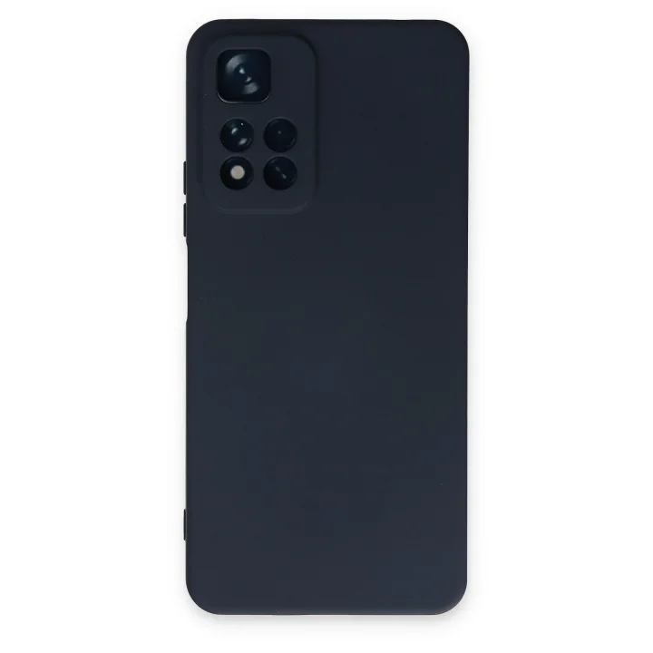 Mey İthalat®  Xiaomi Redmi Note 11 Pro Plus 5G Kılıf Nano içi Kadife Silikon - Lacivert
