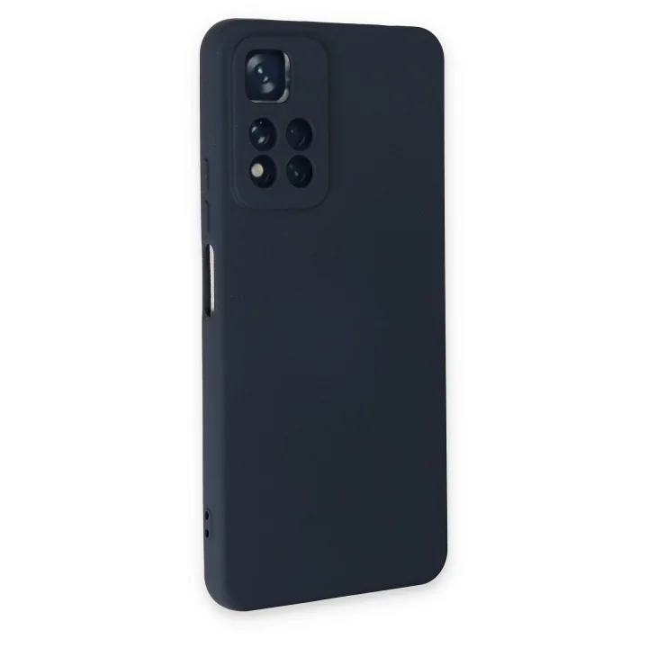 Mey İthalat®  Xiaomi Redmi Note 11 Pro Plus 5G Kılıf Nano içi Kadife Silikon - Lacivert