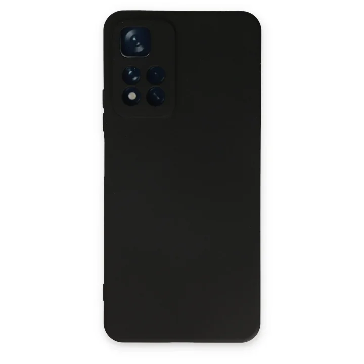 Mey İthalat®  Xiaomi Redmi Note 11 Pro Plus 5G Kılıf Nano içi Kadife Silikon - Siyah