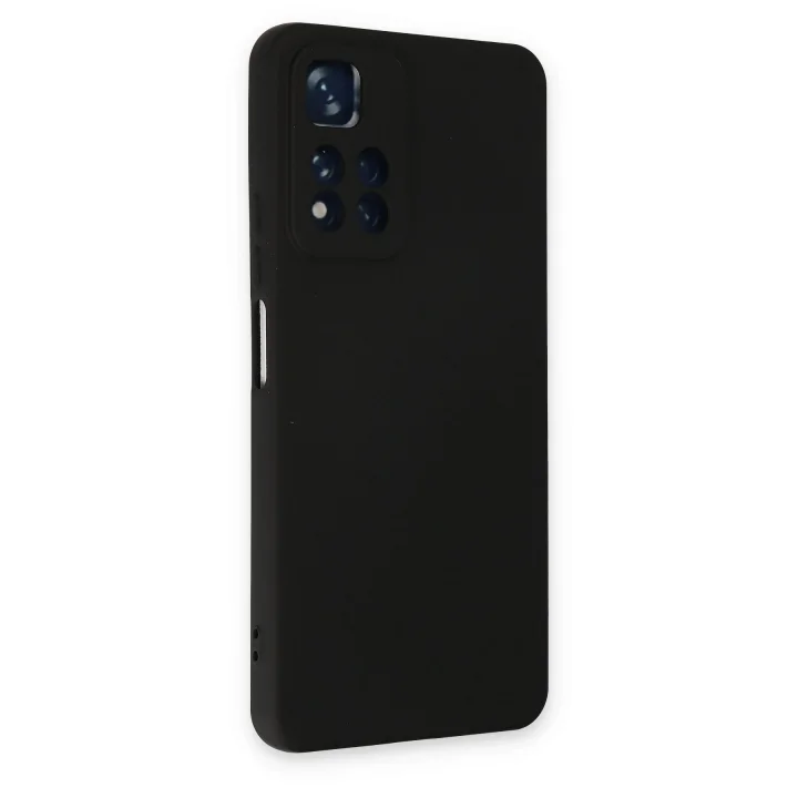 Mey İthalat®  Xiaomi Redmi Note 11 Pro Plus 5G Kılıf Nano içi Kadife Silikon - Siyah