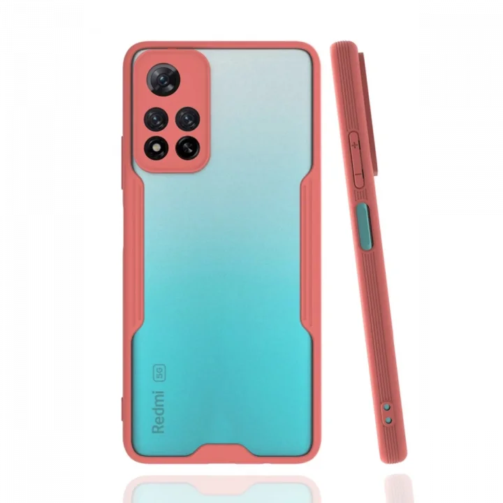 Mey İthalat®  Xiaomi Redmi Note 11 Pro Plus 5G Kılıf Platin Silikon - Pembe