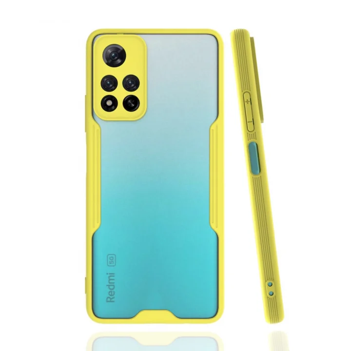 Mey İthalat®  Xiaomi Redmi Note 11 Pro Plus 5G Kılıf Platin Silikon - Sarı