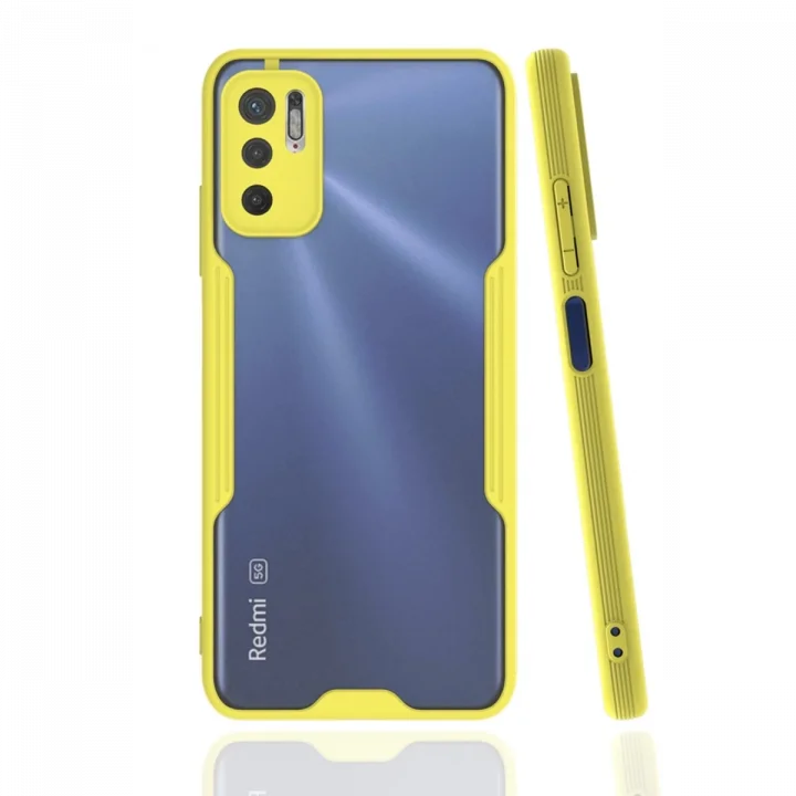Mey İthalat®   Redmi Note 11 SE Kılıf Platin Silikon - Sarı