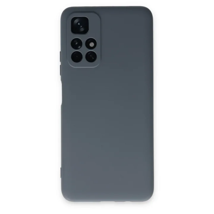 Mey İthalat®  Xiaomi Redmi Note 11T Kılıf Nano içi Kadife Silikon - Gri