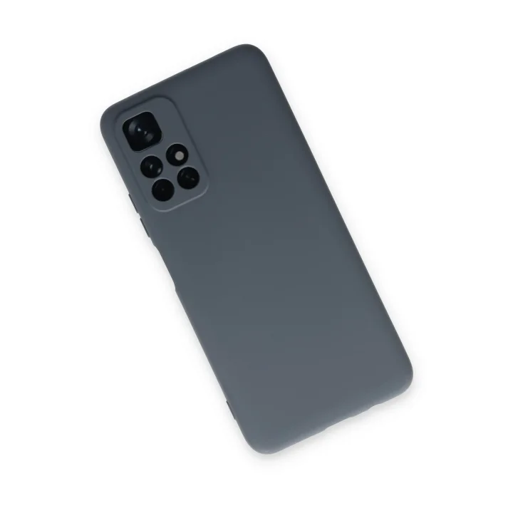 Mey İthalat®  Xiaomi Redmi Note 11T Kılıf Nano içi Kadife Silikon - Gri