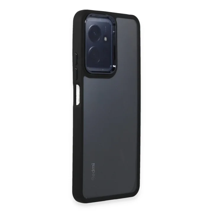 Mey İthalat®  Xiaomi Redmi Note 12 4G Kılıf Dora Kapak - Siyah