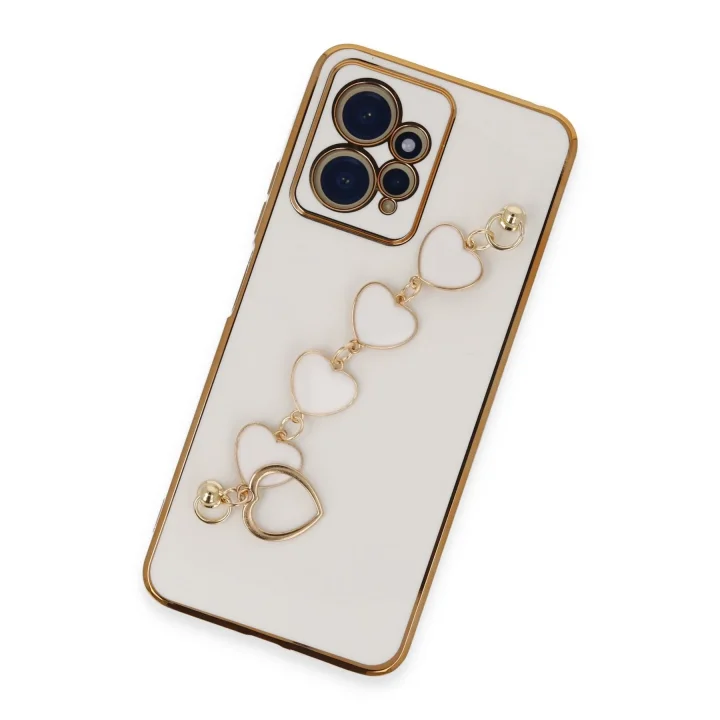 Mey İthalat®  Xiaomi Redmi Note 12 4G Kılıf Esila Silikon - Beyaz