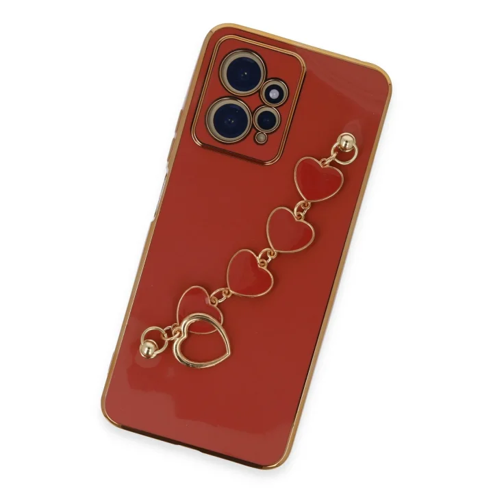 Mey İthalat®  Xiaomi Redmi Note 12 4G Kılıf Esila Silikon - Kırmızı