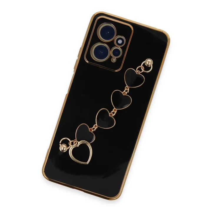 Mey İthalat®  Xiaomi Redmi Note 12 4G Kılıf Esila Silikon - Siyah