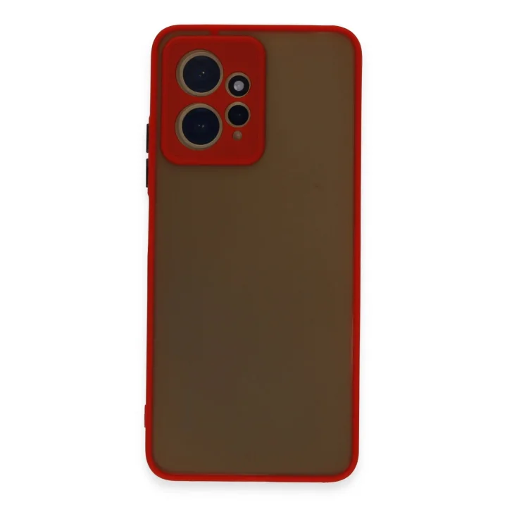 Mey İthalat®  Xiaomi Redmi Note 12 4G Kılıf Montreal Silikon Kapak - Kırmızı