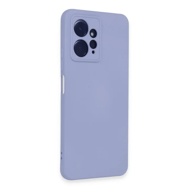 Mey İthalat®  Xiaomi Redmi Note 12 4G Kılıf Nano içi Kadife Silikon - Lila