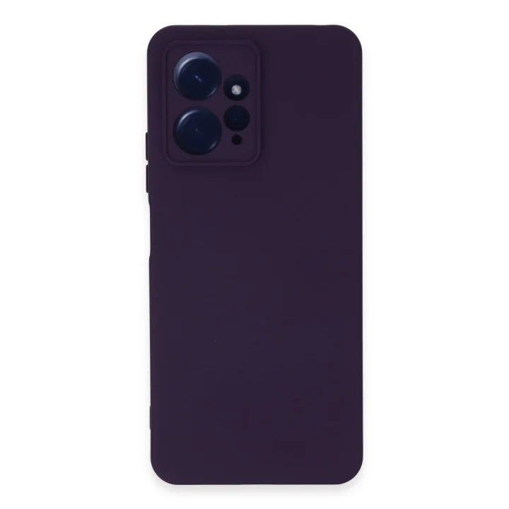 Mey İthalat®  Xiaomi Redmi Note 12 4G Kılıf Nano içi Kadife Silikon - Mor