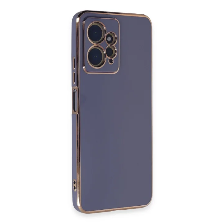 Mey İthalat®  Xiaomi Redmi Note 12 4G Kılıf Volet Silikon - Mavi