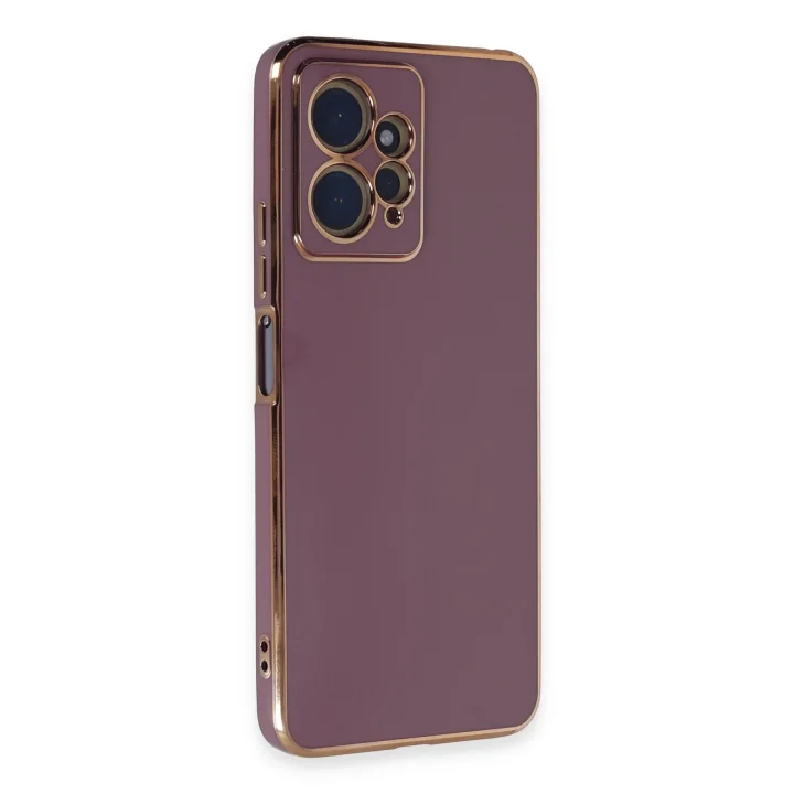 Mey İthalat®  Xiaomi Redmi Note 12 4G Kılıf Volet Silikon - Mor