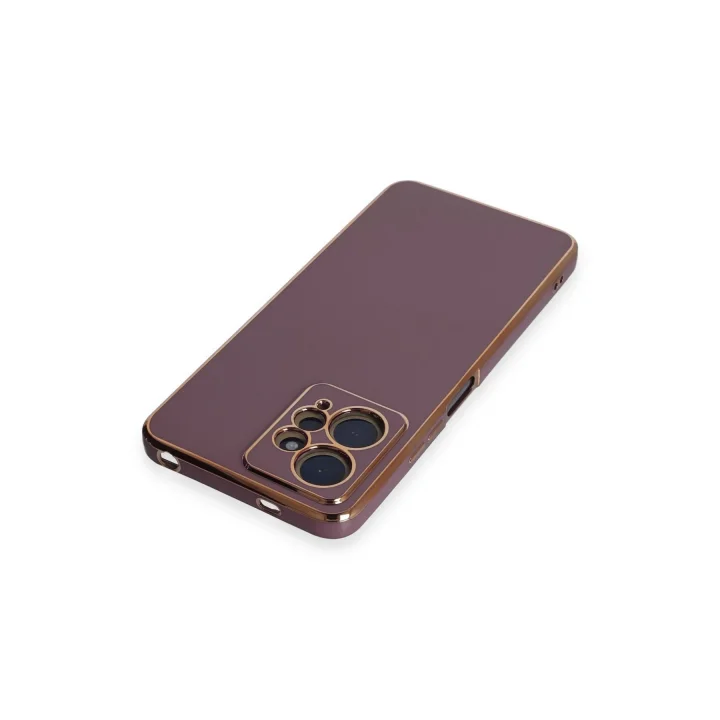 Mey İthalat®  Xiaomi Redmi Note 12 4G Kılıf Volet Silikon - Mor