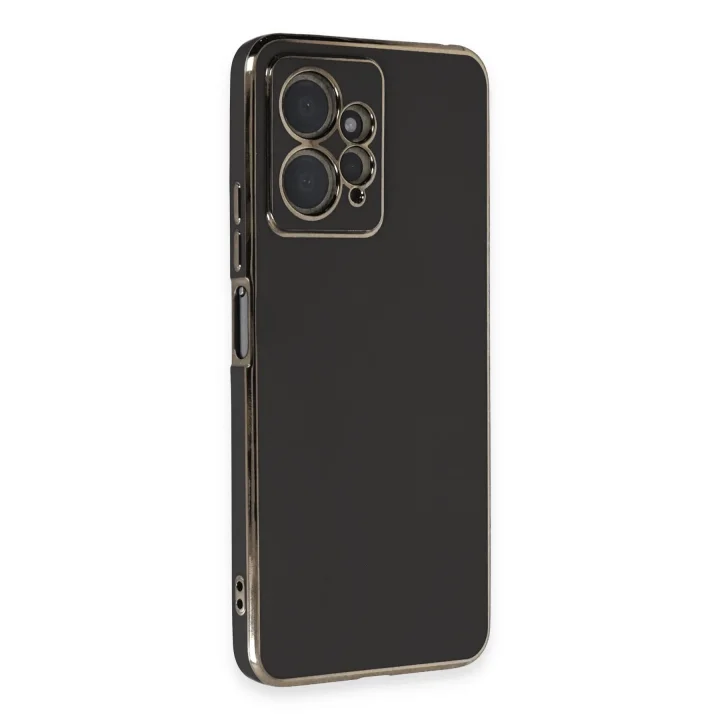 Mey İthalat®  Xiaomi Redmi Note 12 4G Kılıf Volet Silikon - Siyah