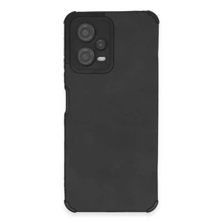 Mey İthalat®  Xiaomi Redmi Note 12 5G Kılıf Loop Deri Silikon - Siyah