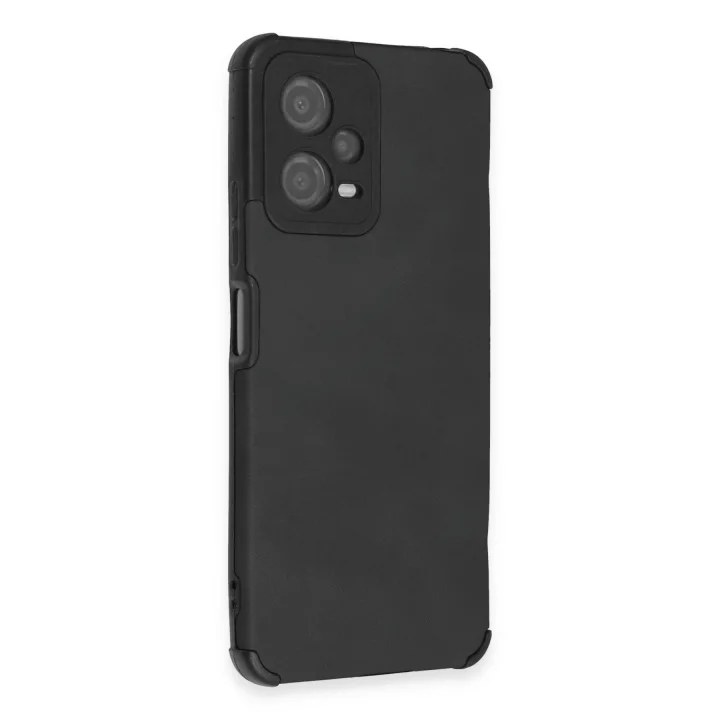 Mey İthalat®  Xiaomi Redmi Note 12 5G Kılıf Loop Deri Silikon - Siyah