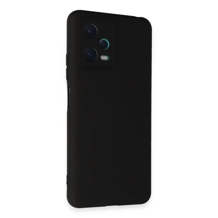 Mey İthalat®  Xiaomi Redmi Note 12 5G Kılıf Nano içi Kadife Silikon - Siyah