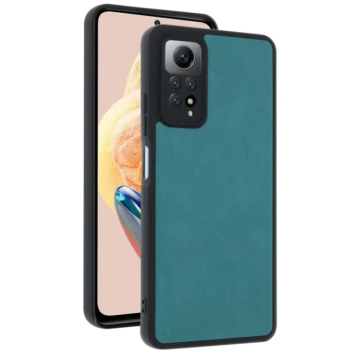 Mey İthalat®  Xiaomi Redmi Note 12 Pro 4G Kılıf Aras Deri Kapak - Açık Yeşil