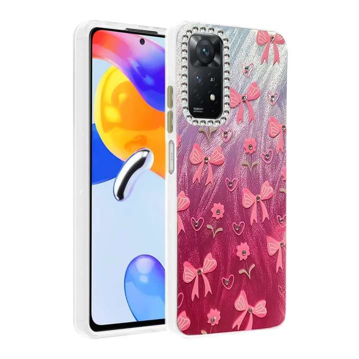 Mey İthalat®  Xiaomi Redmi Note 12 Pro 4G Kılıf Blade Aynalı Desenli Kapak - Desen 3