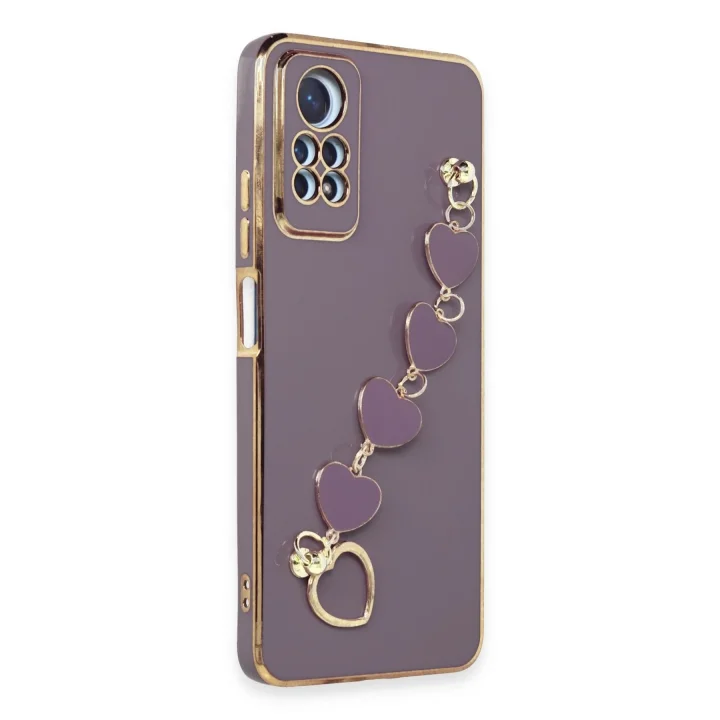 Mey İthalat®  Xiaomi Redmi Note 12 Pro 4G Kılıf Esila Silikon - Mor