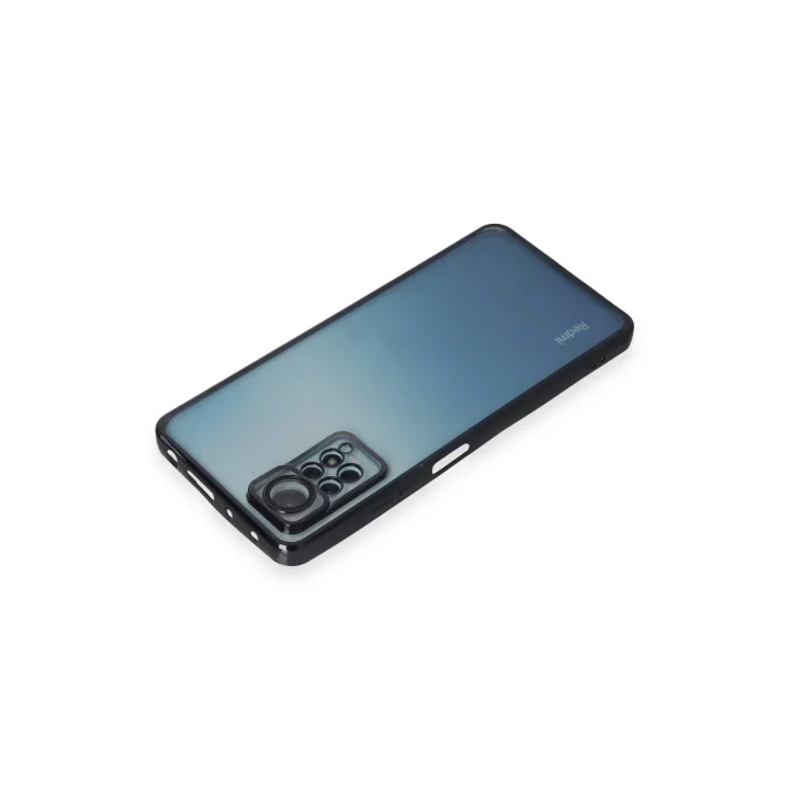 Mey İthalat®  Xiaomi Redmi Note 12 Pro 4G Kılıf  Lensli Silikon - Siyah