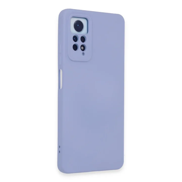 Mey İthalat®  Xiaomi Redmi Note 12 Pro 4G Kılıf Nano içi Kadife Silikon - Lila