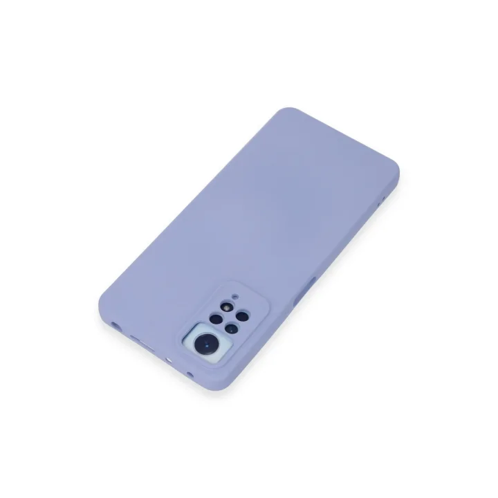 Mey İthalat®  Xiaomi Redmi Note 12 Pro 4G Kılıf Nano içi Kadife Silikon - Lila