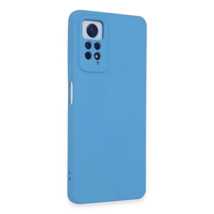 Mey İthalat®  Xiaomi Redmi Note 12 Pro 4G Kılıf Nano içi Kadife Silikon - Mavi