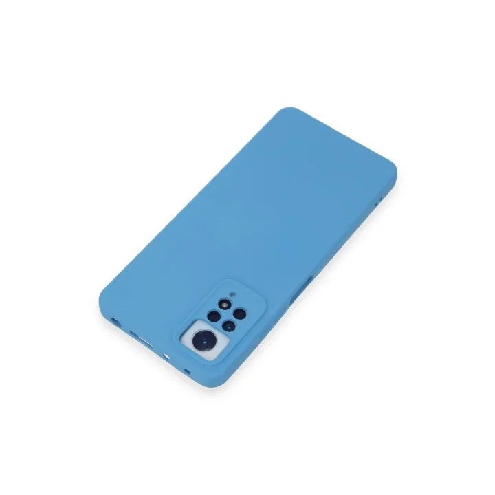 Mey İthalat®  Xiaomi Redmi Note 12 Pro 4G Kılıf Nano içi Kadife Silikon - Mavi