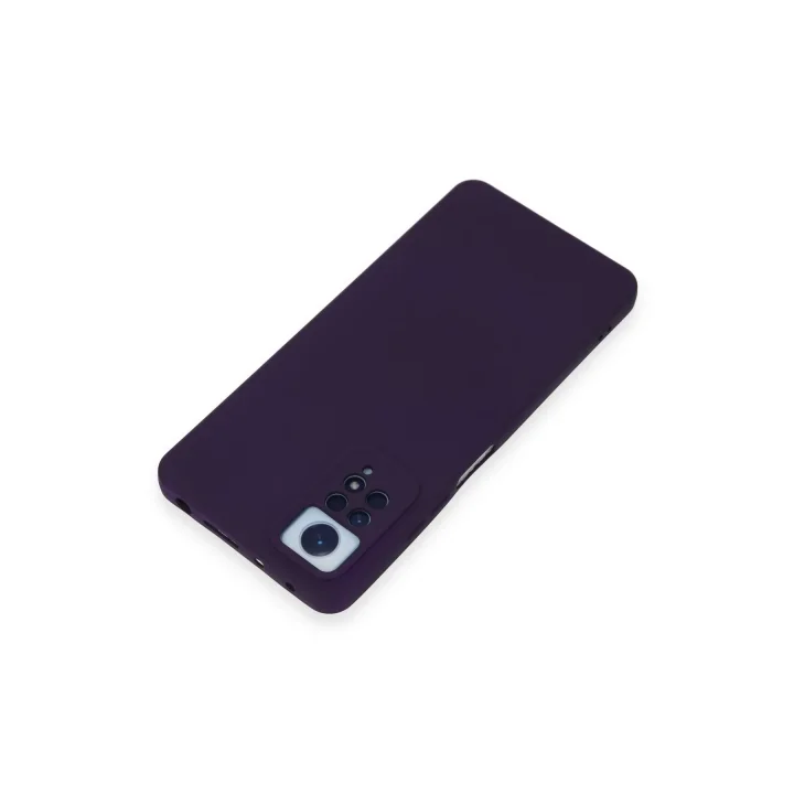 Mey İthalat®  Xiaomi Redmi Note 12 Pro 4G Kılıf Nano içi Kadife Silikon - Mor