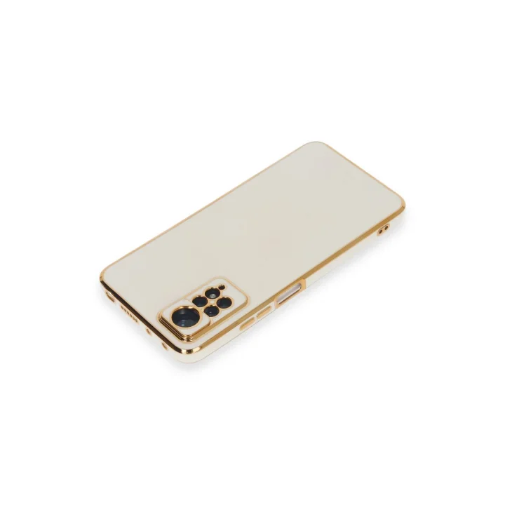 Mey İthalat®  Xiaomi Redmi Note 12 Pro 4G Kılıf Volet Silikon - Beyaz