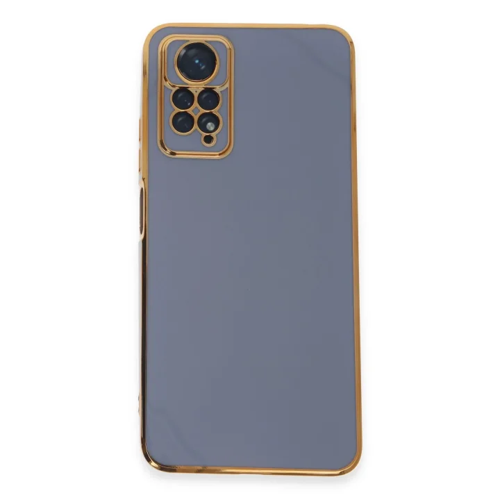 Mey İthalat®  Xiaomi Redmi Note 12 Pro 4G Kılıf Volet Silikon - Mavi