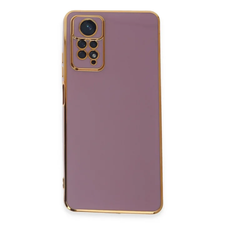 Mey İthalat®  Xiaomi Redmi Note 12 Pro 4G Kılıf Volet Silikon - Mor