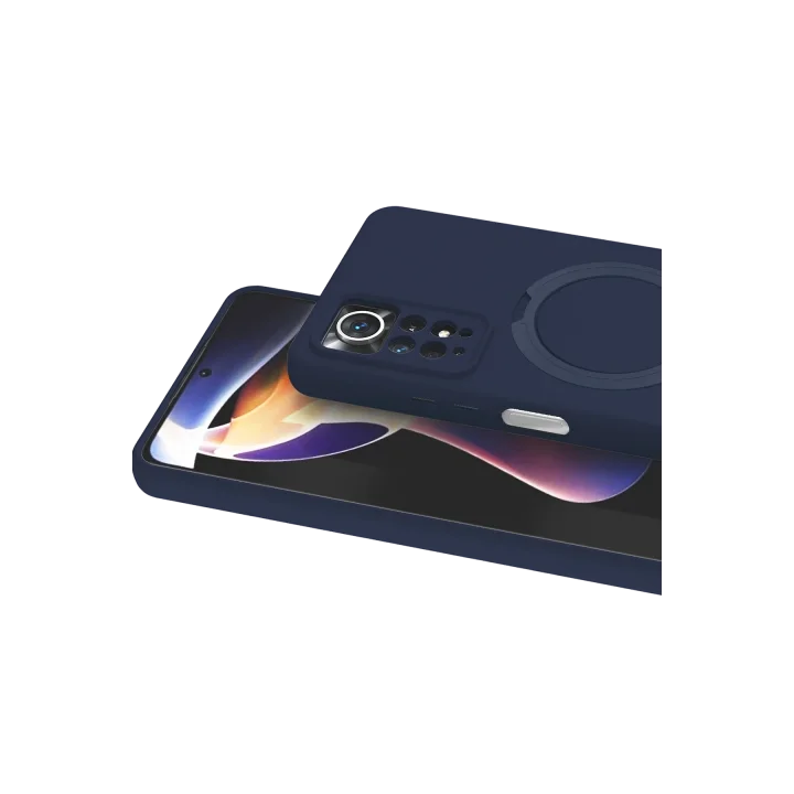 Mey İthalat®   Redmi Note 12 Pro 4G Regal Magsafe Standlı Kapak - Lacivert