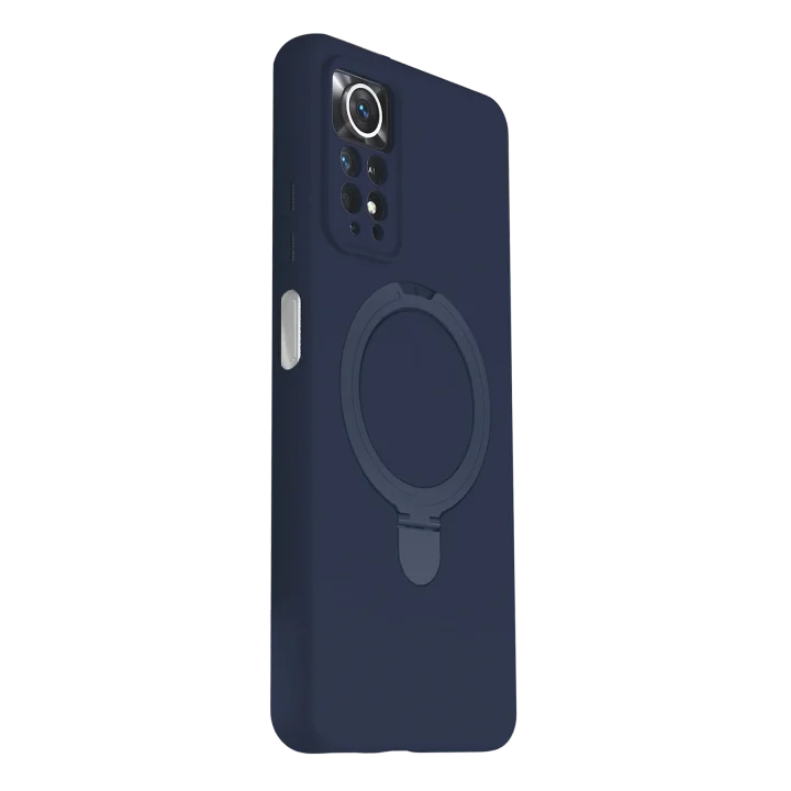 Mey İthalat®   Redmi Note 12 Pro 4G Regal Magsafe Standlı Kapak - Lacivert