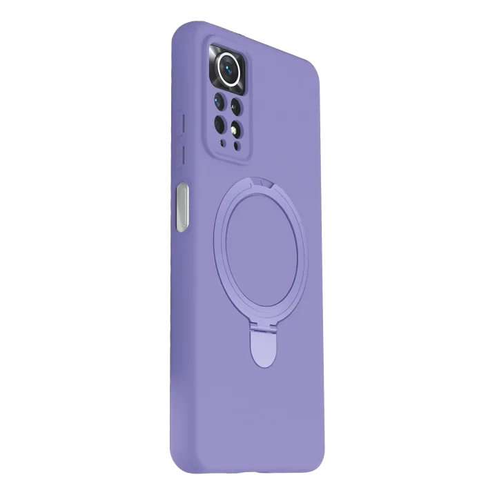 Mey İthalat®   Redmi Note 12 Pro 4G Regal Magsafe Standlı Kapak - Lila