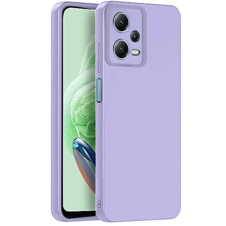 Mey İthalat®  Xiaomi Redmi Note 12 Pro 5G Kılıf Nano içi Kadife Silikon - Lila