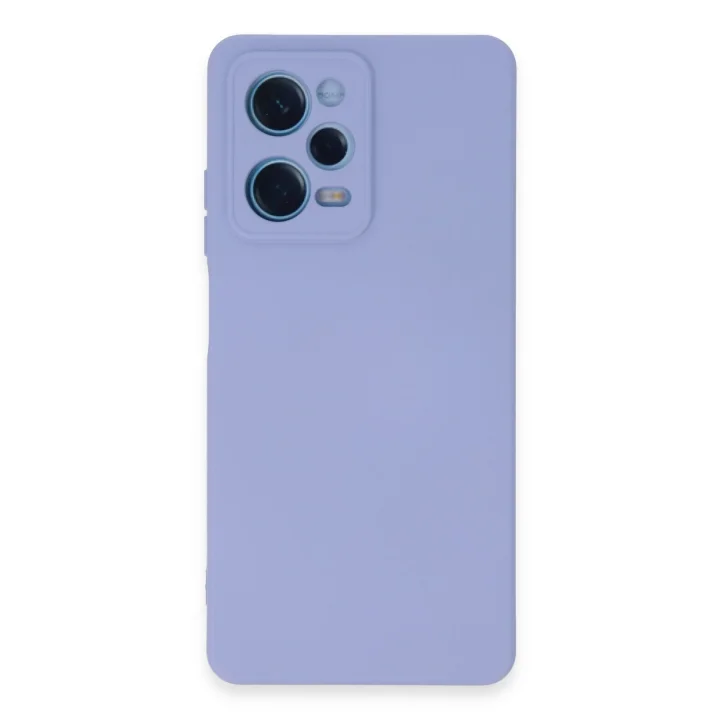 Mey İthalat®  Xiaomi Redmi Note 12 Pro 5G Kılıf Nano içi Kadife Silikon - Lila